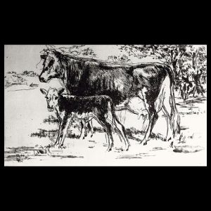 LeRoy-Neiman-Bovine-Family