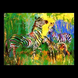 LeRoy-Neiman-Zebra-Family